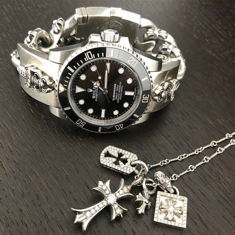 chrome hearts rolex bracelet|chrome hearts rolex price.